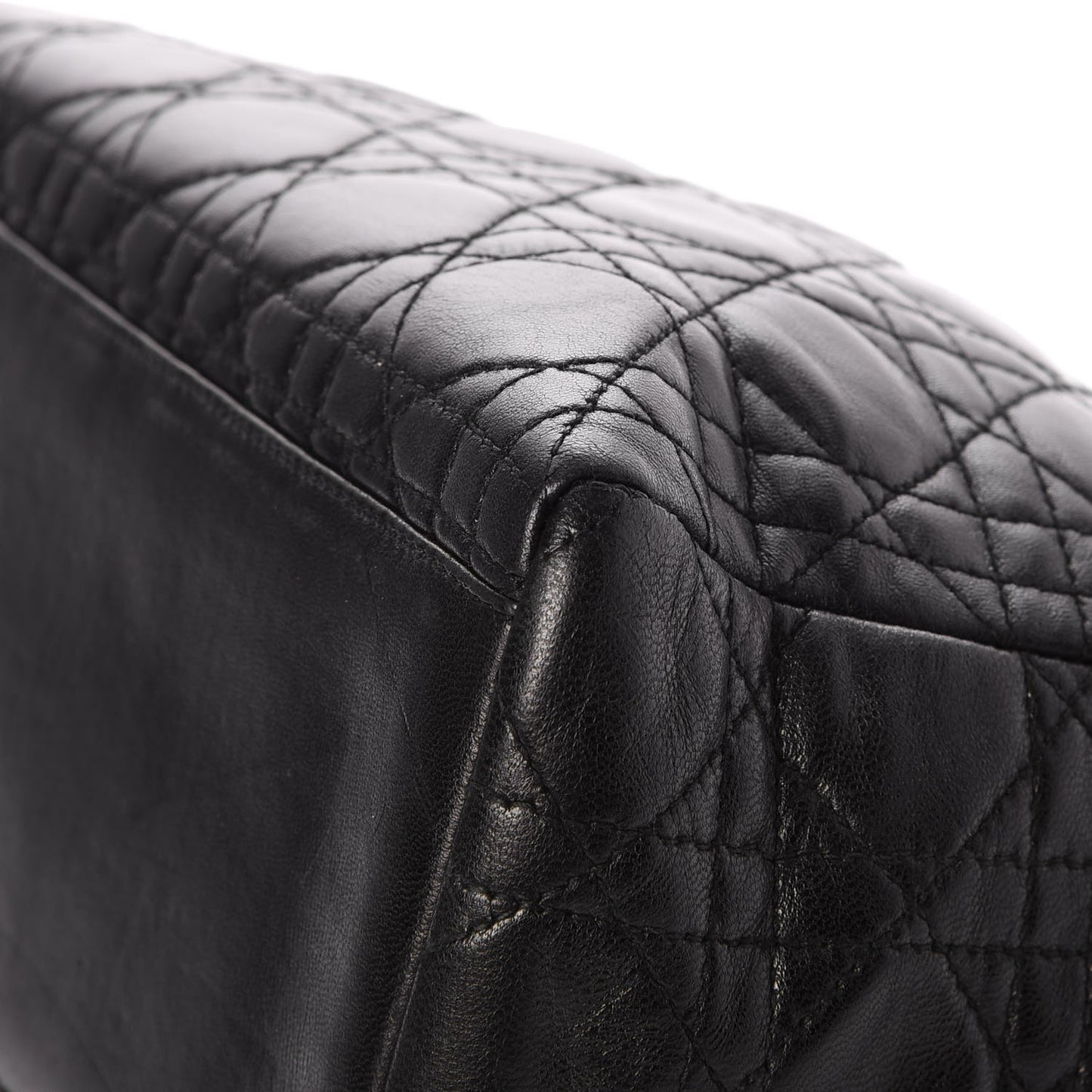 Lambskin Cannage Medium Lady Dior Black