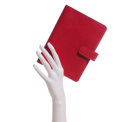 Louis Vuitton Epi Medium Ring Agenda Cover Rouge 9 of 14