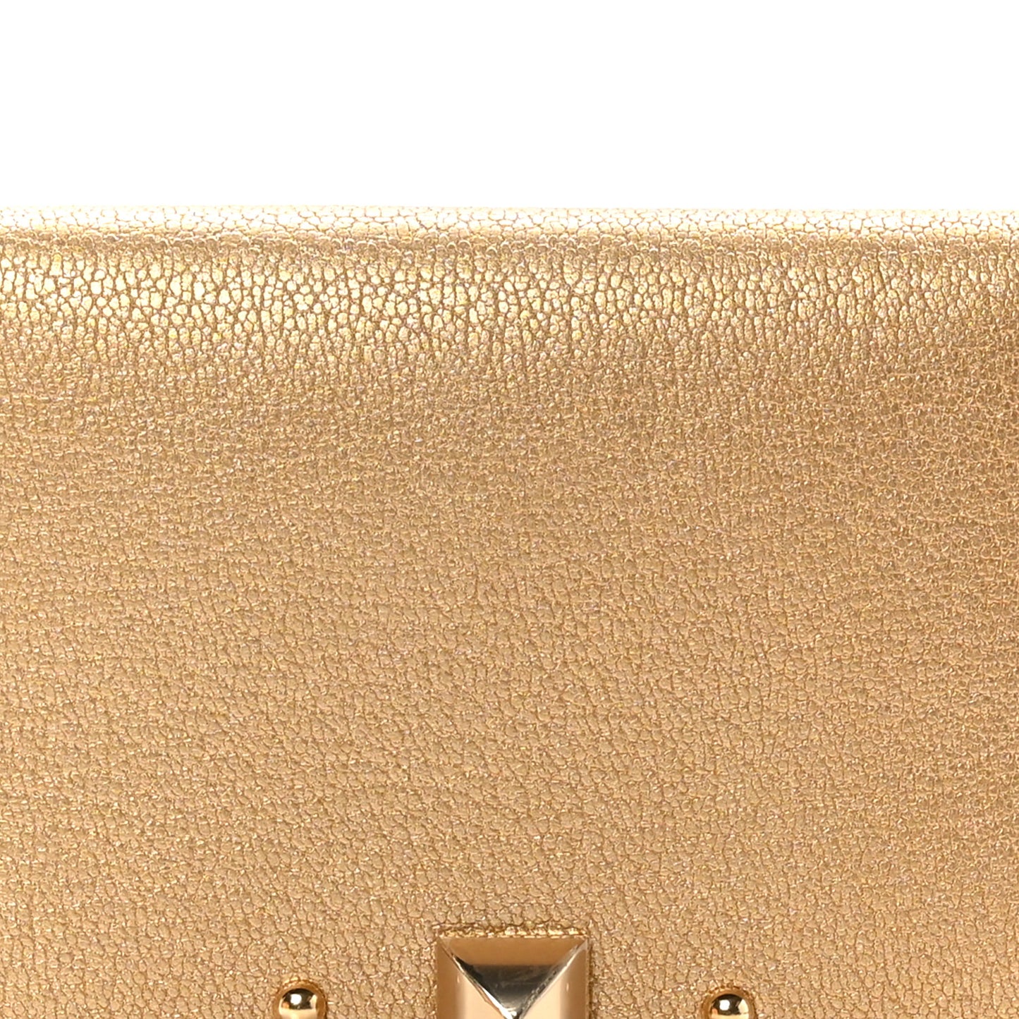 Metallic Chevre Chamkilight Medor Card Holder Dore