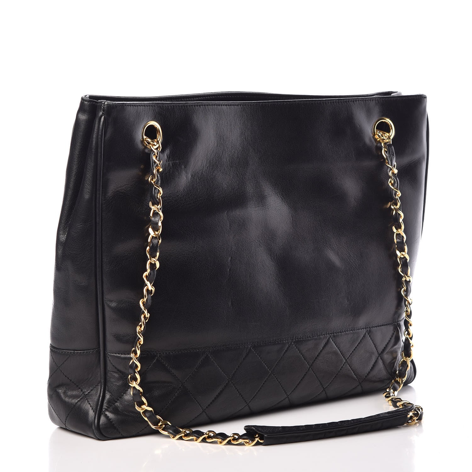 Chanel Lambskin Quilted Tote Black 3 of 18