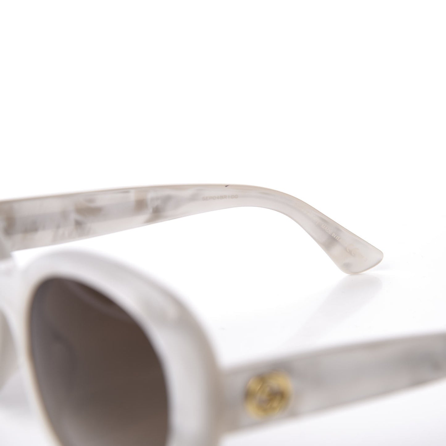 Acetate Round Sunglasses GG3829 F/S White