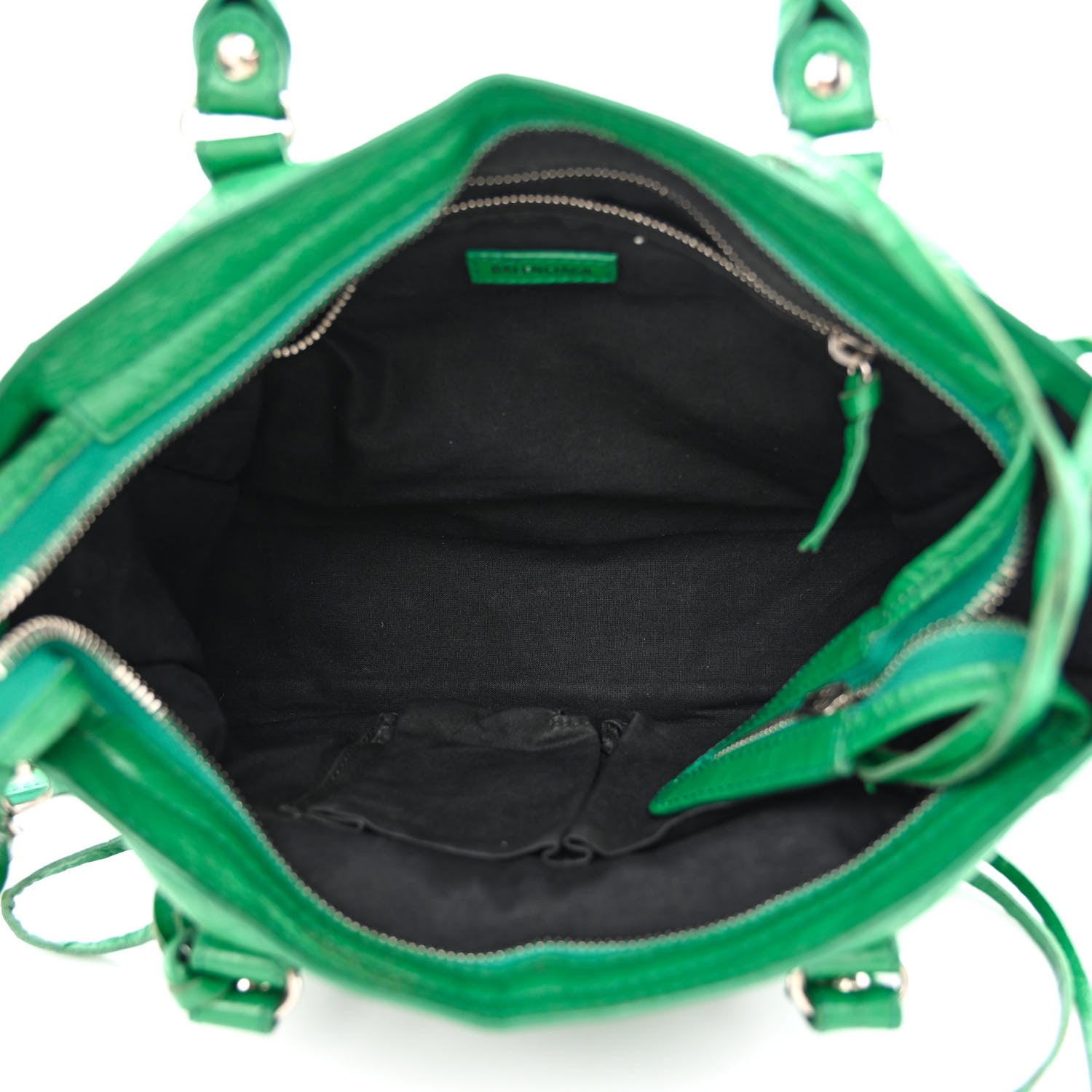 Balenciaga Agneau Classic Silver Hardware S City Magic Green 6 of 19