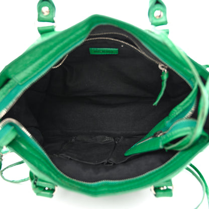 Balenciaga Agneau Classic Silver Hardware S City Magic Green 6 of 19