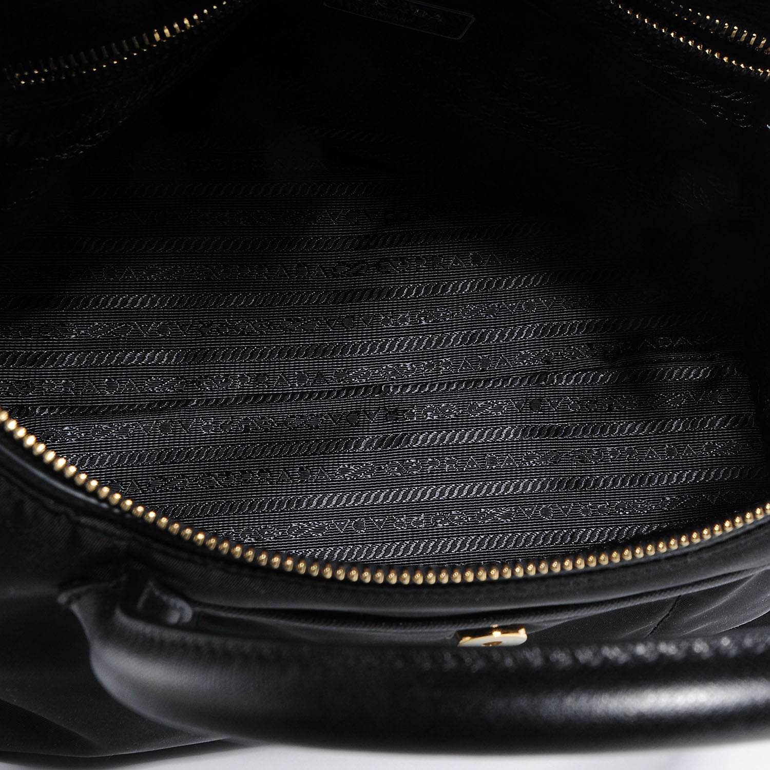 Prada Saffiano Tessuto Nylon Tote Nero Black 8 of 9