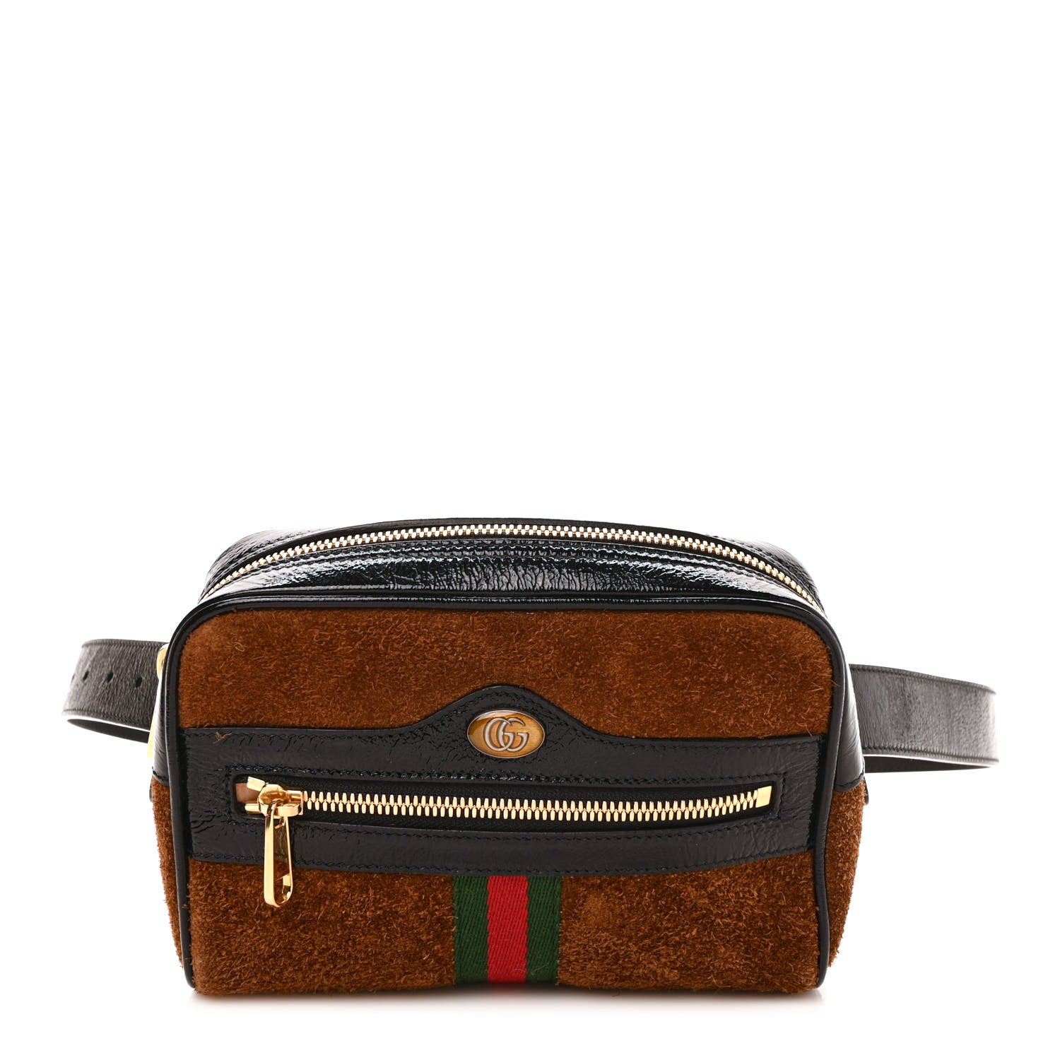 Gucci Suede Small Ophidia Belt Bag 85 34 Brown 1 of 10