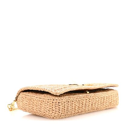 Celine Raffia Calfskin Multipochette Natural 4 of 12