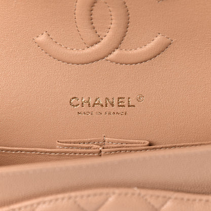 Chanel Caviar Quilted Medium Double Flap Beige 6 of 10