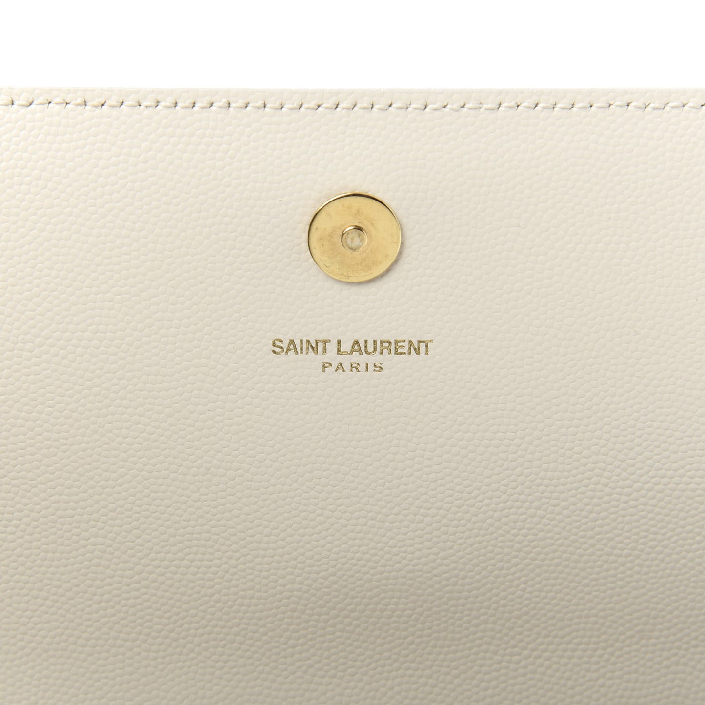 Grain De Poudre Classic Monogram Cassandre Clutch Dove White