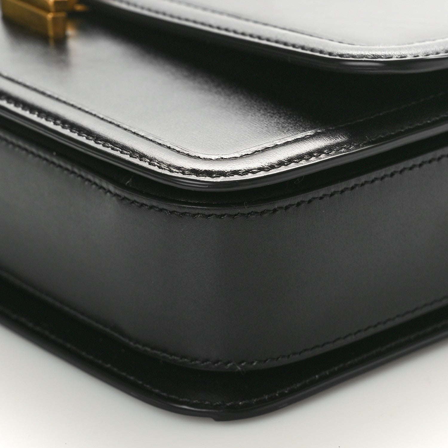 Saint Laurent Box Calfskin Monogram Medium Solferino Satchel Black 9 of 9