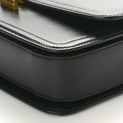 Saint Laurent Box Calfskin Monogram Medium Solferino Satchel Black 9 of 9