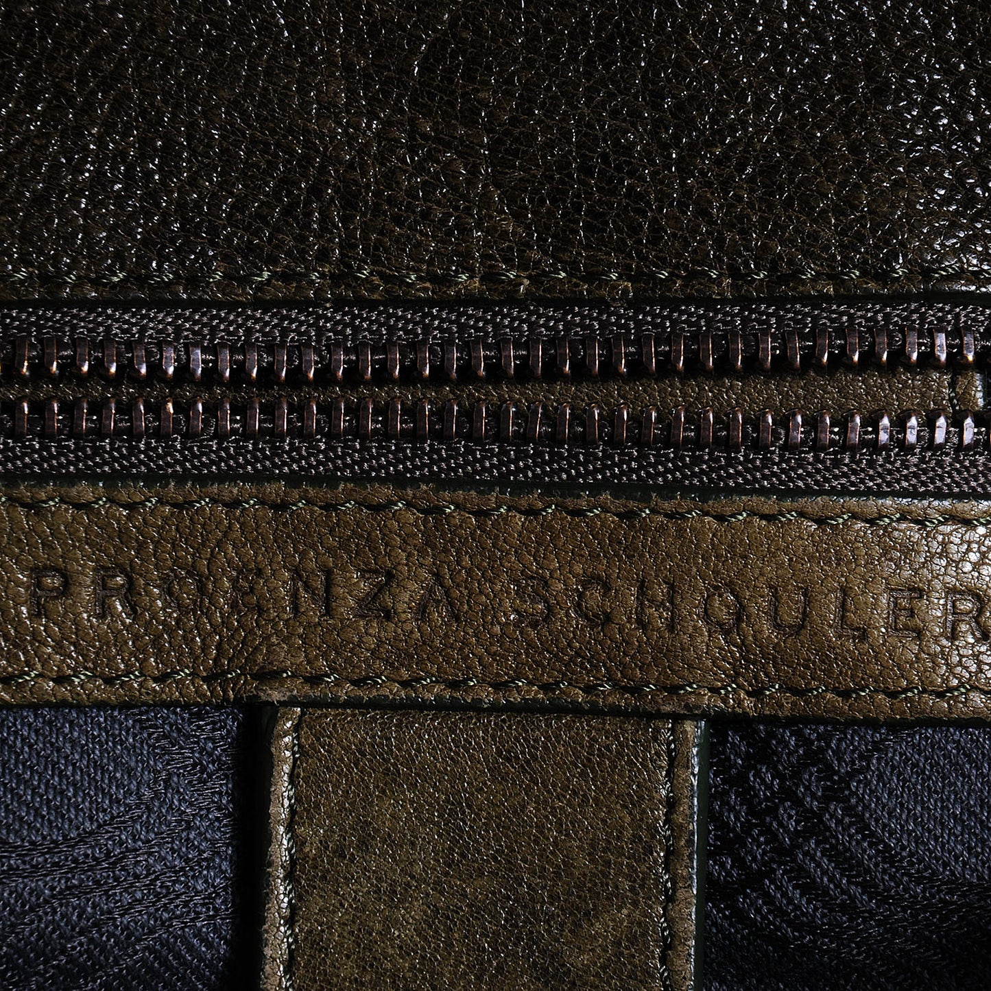 Lambskin PS1 Medium Satchel Military