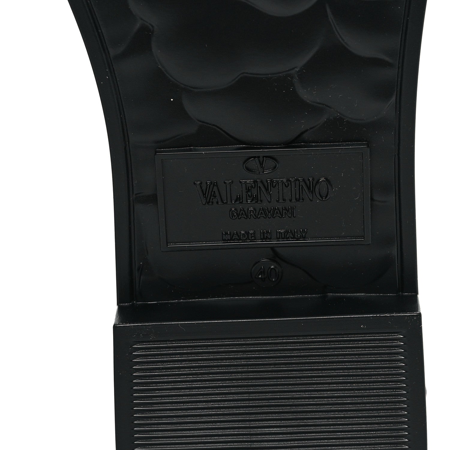 Valentino Garavani Rubber Atelier 03 Rose Edition 25/40mm Platform Slide Sandals 40 Black 7 of 7
