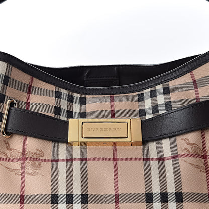 Burberry Haymarket Check Medium Willenmore Hobo Chocolate 8 of 10