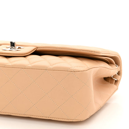 Chanel Lambskin Quilted Medium Double Flap Beige 10 of 11