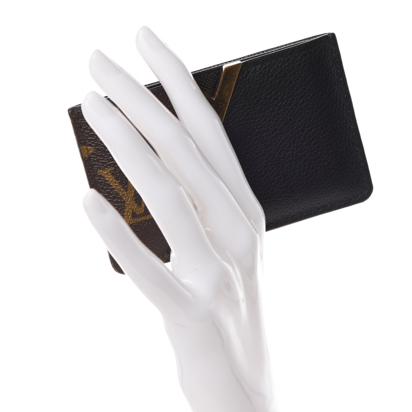 Monogram Calfskin Kimono Card Holder Black