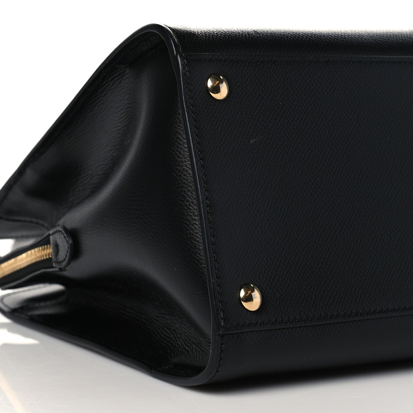 Hammered Calfskin Today Satchel Black