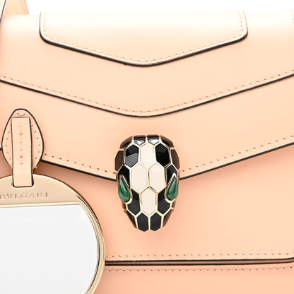 Bulgari Calfskin Serpenti Forever Small Crossbody Bag Peach 7 of 9