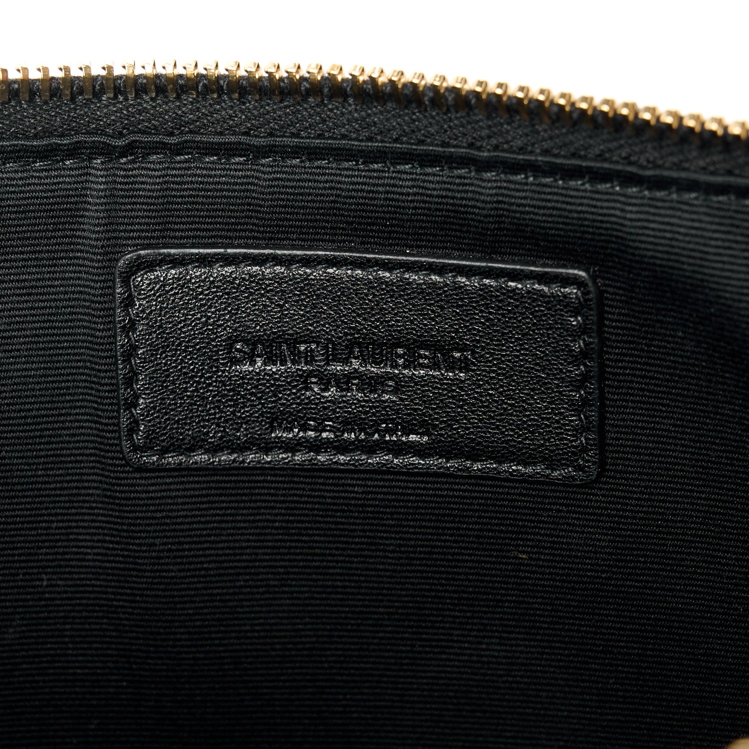 Saint Laurent Calfskin Medium Zip Clutch Black 6 of 11