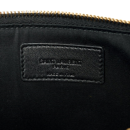 Saint Laurent Calfskin Medium Zip Clutch Black 6 of 11