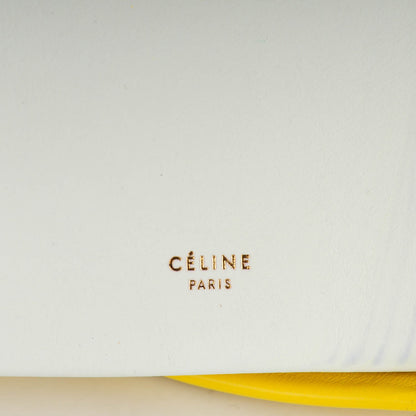 Celine Calfskin Folded Cabas Yellow White 7 of 8
