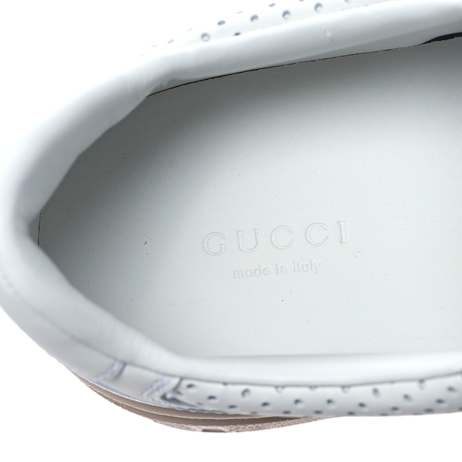 Gucci Calfskin GG Tennis Embossed Womens Platform 55mm Sneakers 40 White 8 of 10