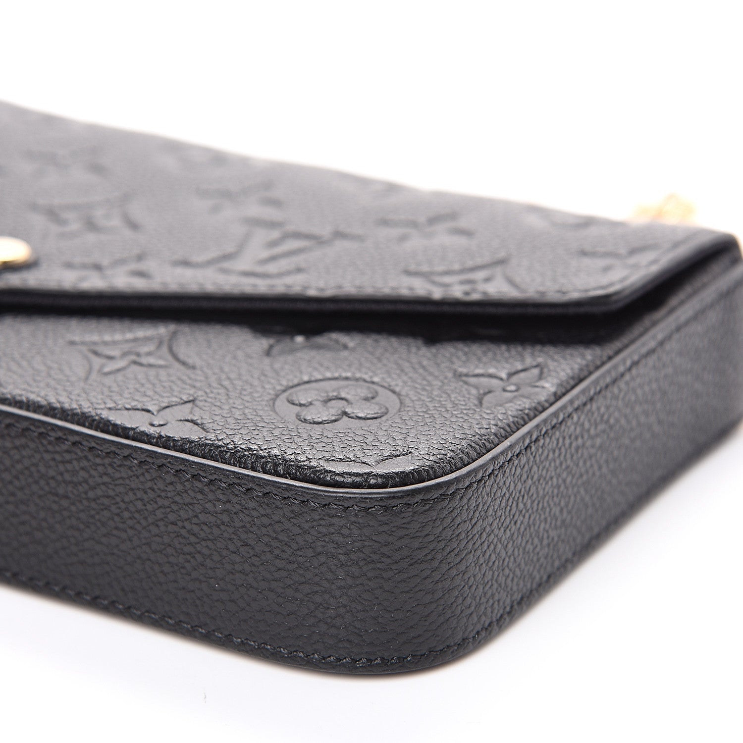Louis Vuitton Empreinte Pochette Felicie Chain Wallet Black 9 of 10
