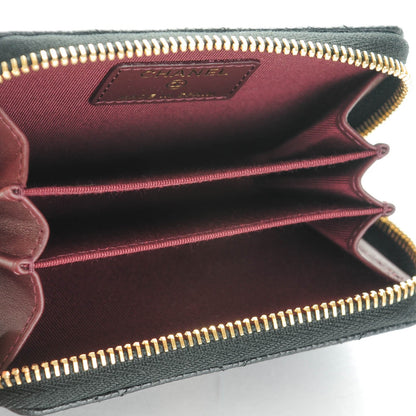 Chanel Caviar Quilted Zip Coin Purse Black 5 of 7