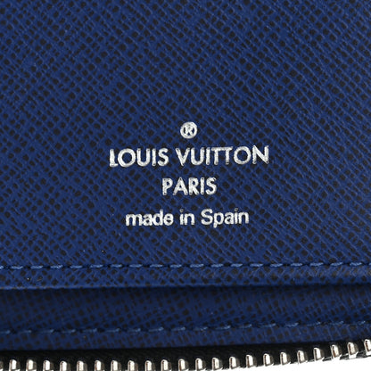 Louis Vuitton Taigarama Vertical Zippy Wallet Cobalt 6 of 10