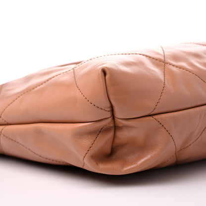 Chanel Shiny Calfskin Quilted Chanel 22 Camel 9 of 10