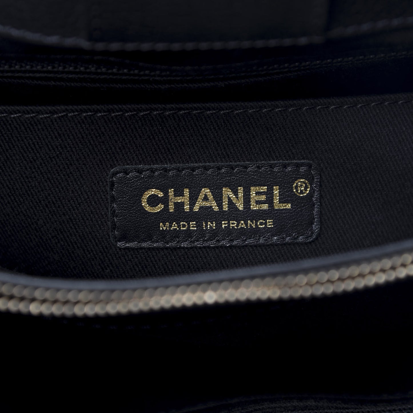 Grained Calfskin Small Neo Executive Shopper Tote Dark Blue