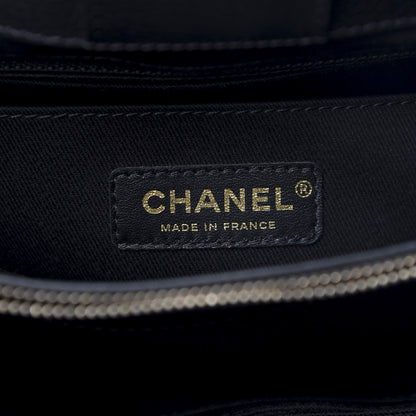 Chanel Grained Calfskin Small Neo Executive Shopper Tote Dark Blue 7 of 8