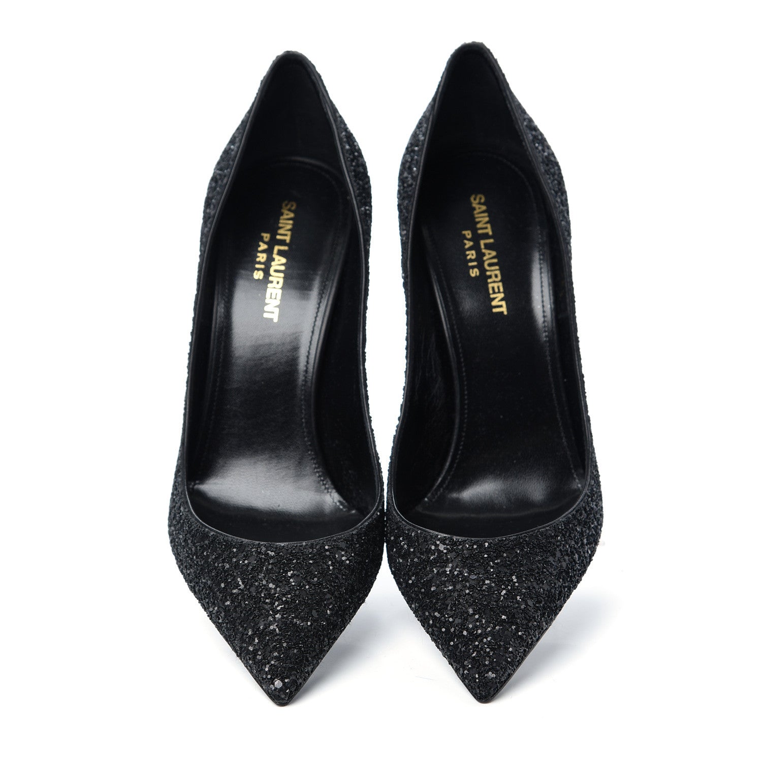 Saint Laurent Glitter Zoe 105 Pumps 38.5 Black 5 of 9
