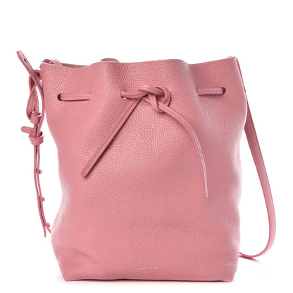 Mansur Gavriel Tumbled Calfskin Bucket Bag Blush 1 of 13