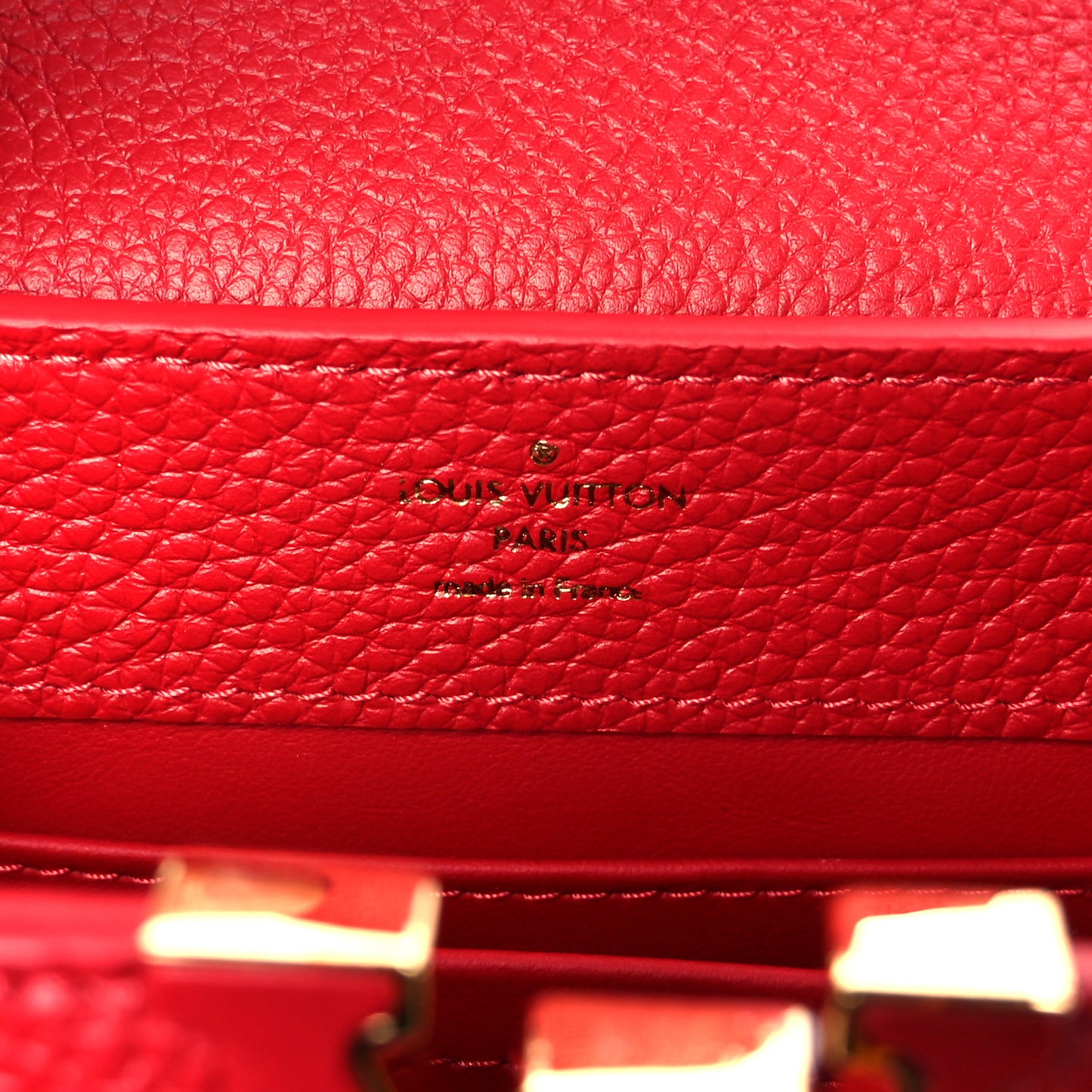 Taurillon Mini Capucines Scarlet