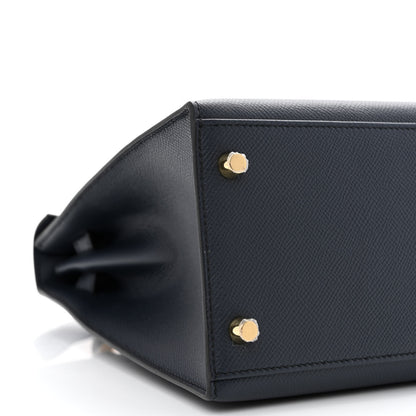 Hermes Epsom Kelly Sellier 28 Bleu Indigo 9 of 11