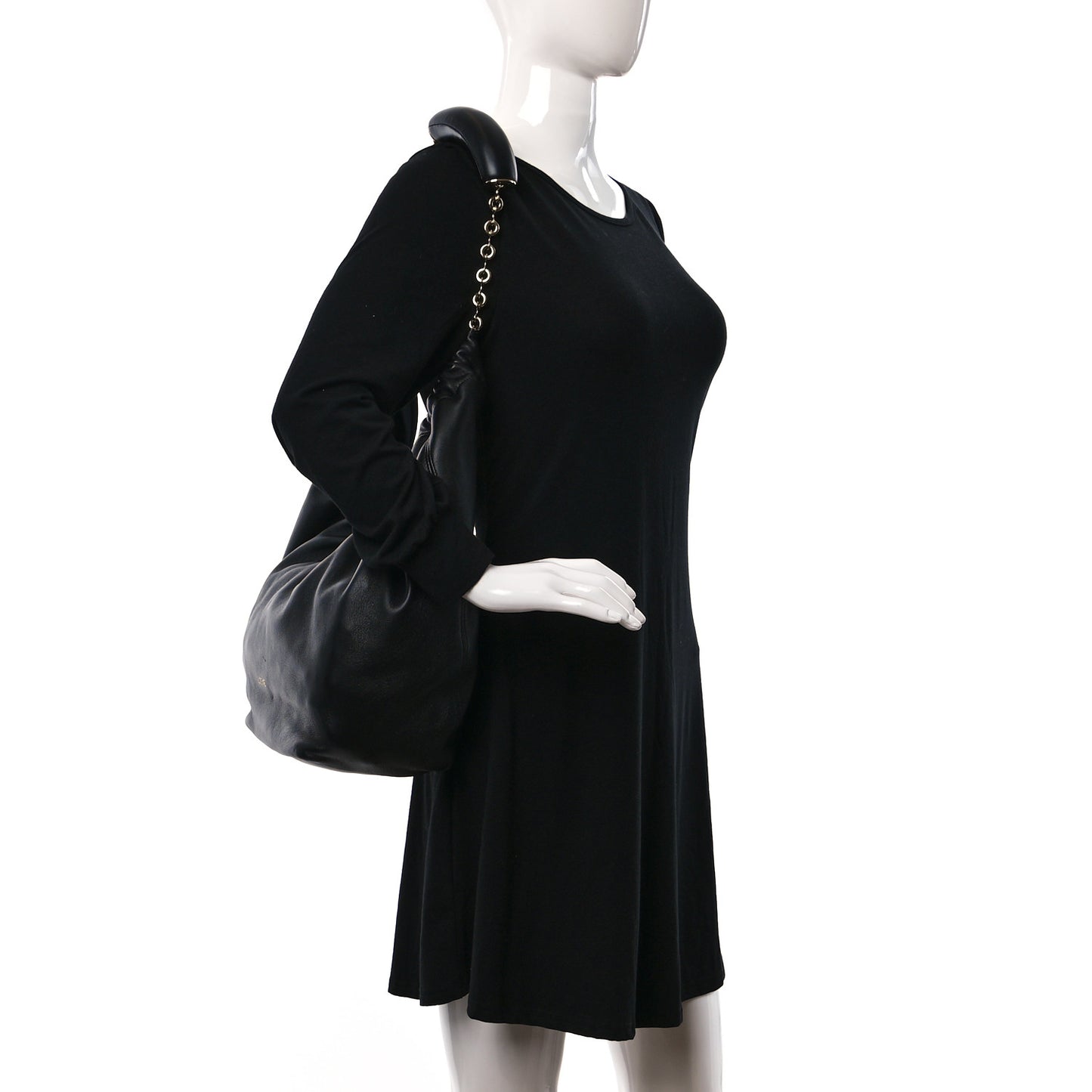 Nappa Small Squeeze Bag Black