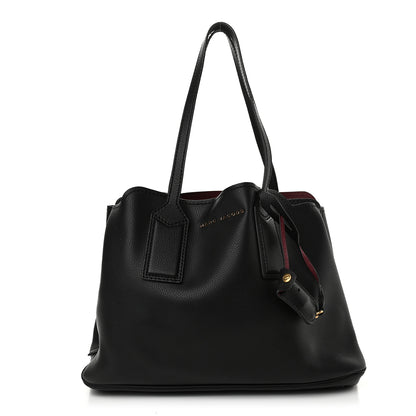 Marc Jacobs Pebbled Calfskin Editor Shopping Tote Black 1 of 8