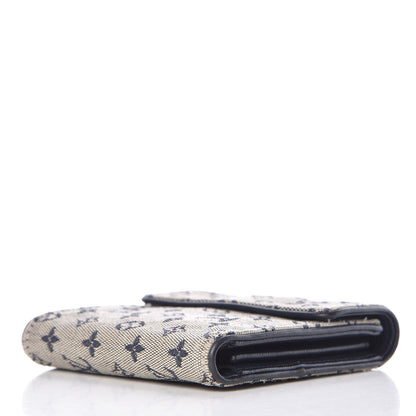 Louis Vuitton Mini Monogram Compact Wallet Blue 4 of 13