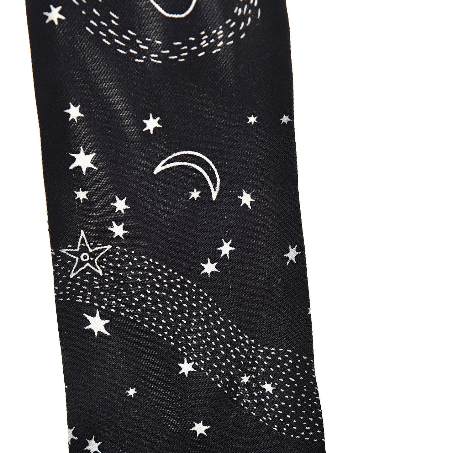 Silk Zodiac Libra Mitzah Scarf Black