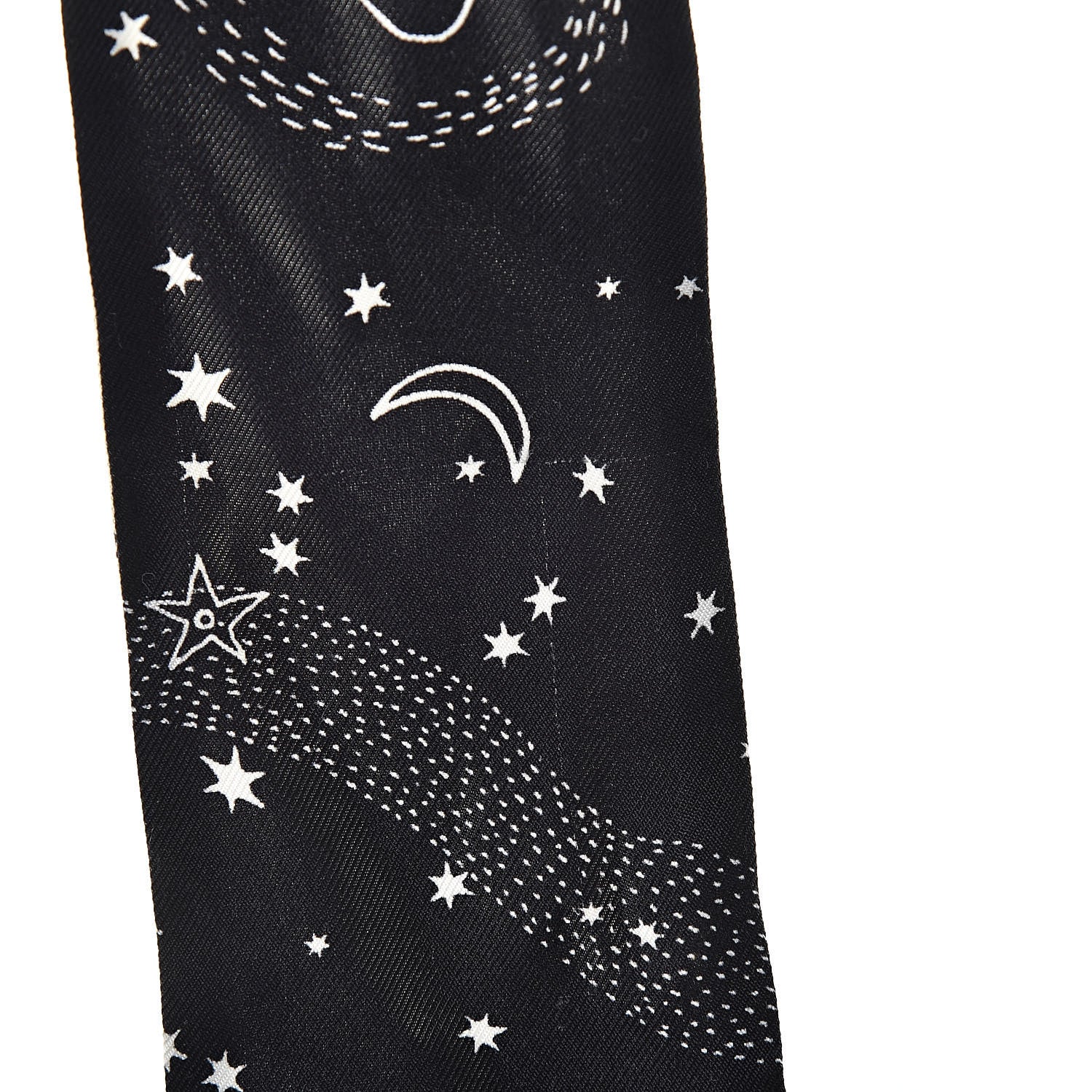 Christian Dior Silk Zodiac Libra Mitzah Scarf Black 5 of 6