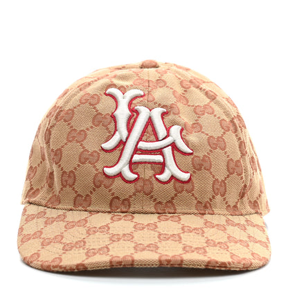 Gucci X MLB Monogram LA Dodgers Baseball Hat 57-61 Beige Ruggine 3 of 8