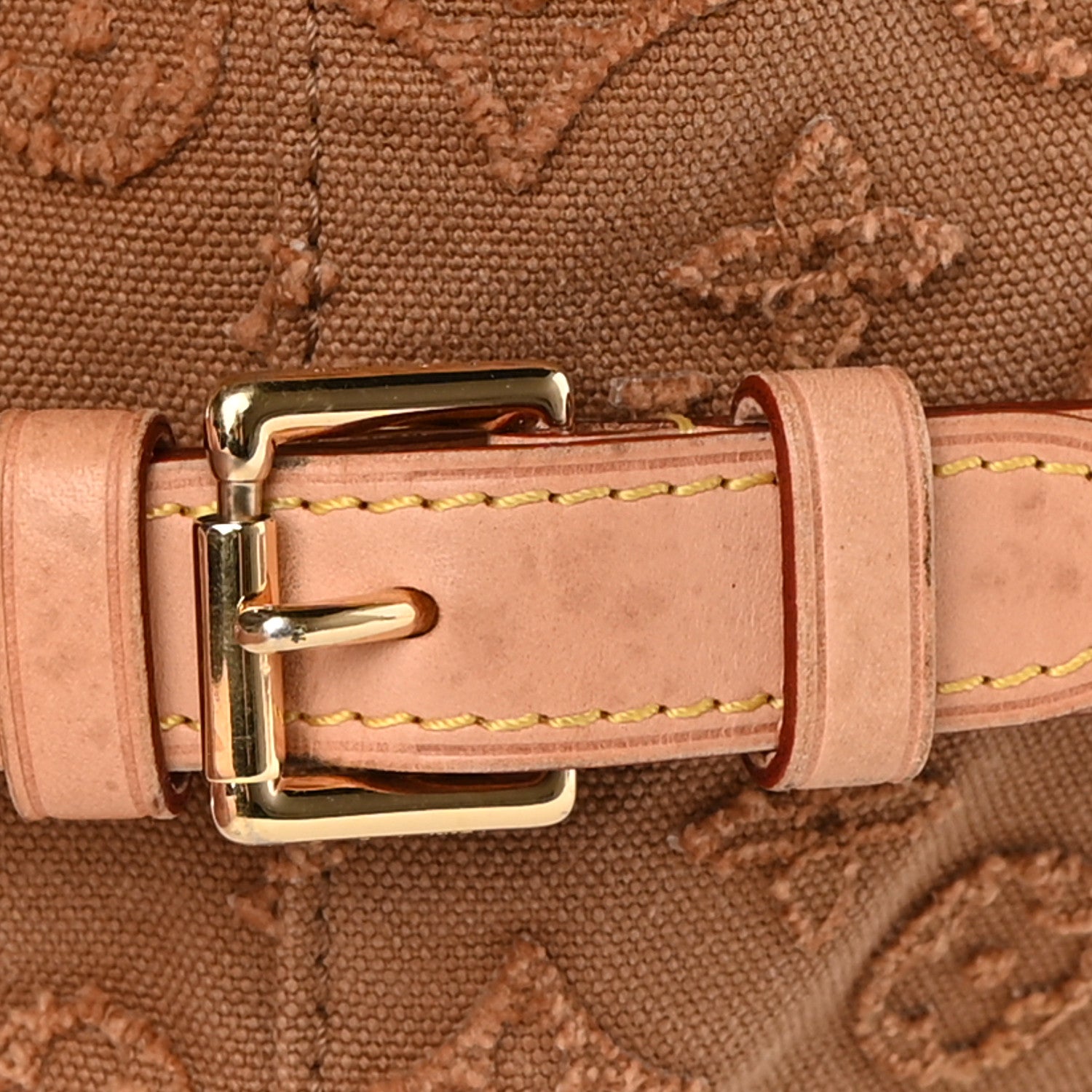 Louis Vuitton Denim Monogram Stone Speedy Bandouliere 35 Caramel 13 of 15