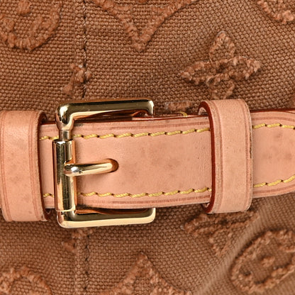 Louis Vuitton Denim Monogram Stone Speedy Bandouliere 35 Caramel 13 of 15