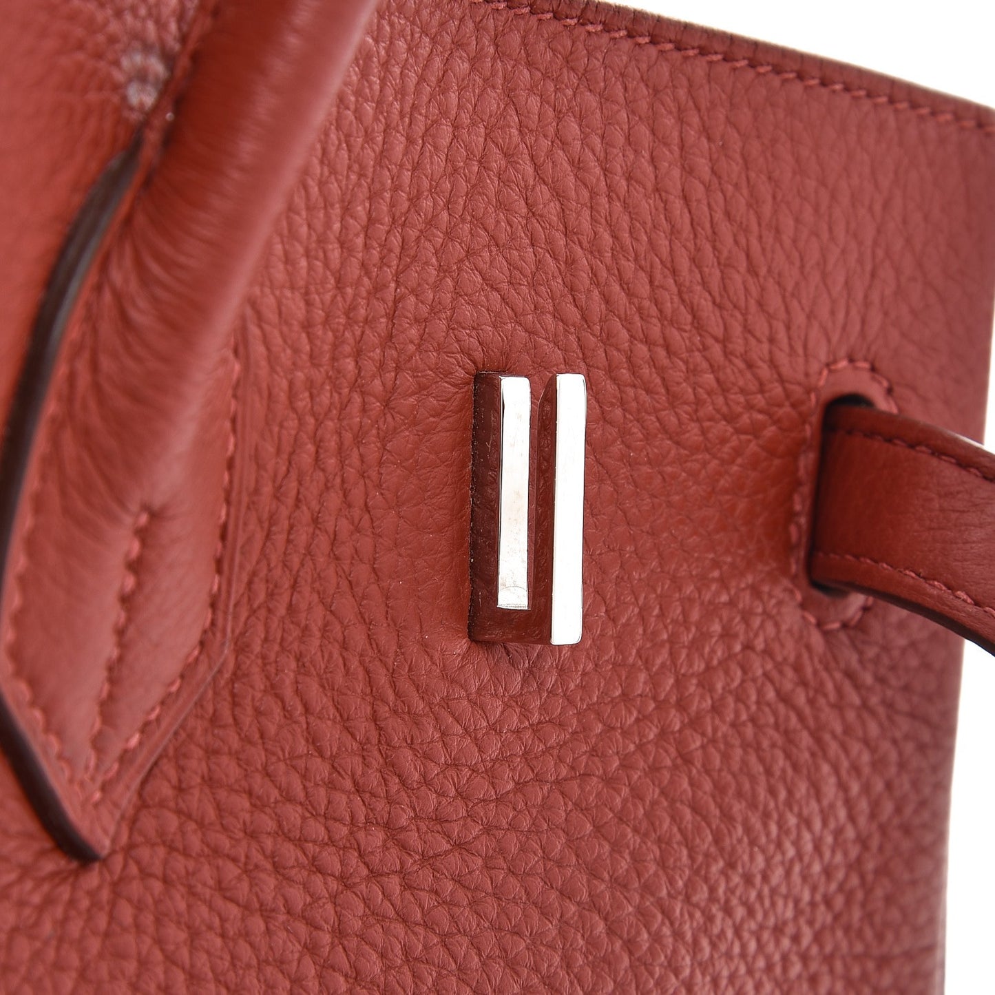 Taurillon Clemence Birkin 35 Rouge Venetian