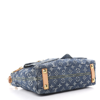 Louis Vuitton Monogram Denim Baggy PM Blue 3 of 12