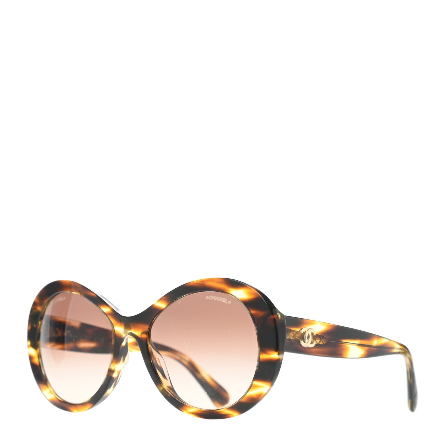Chanel Oval CC Sunglasses 5372-A Tortoise 1 of 4