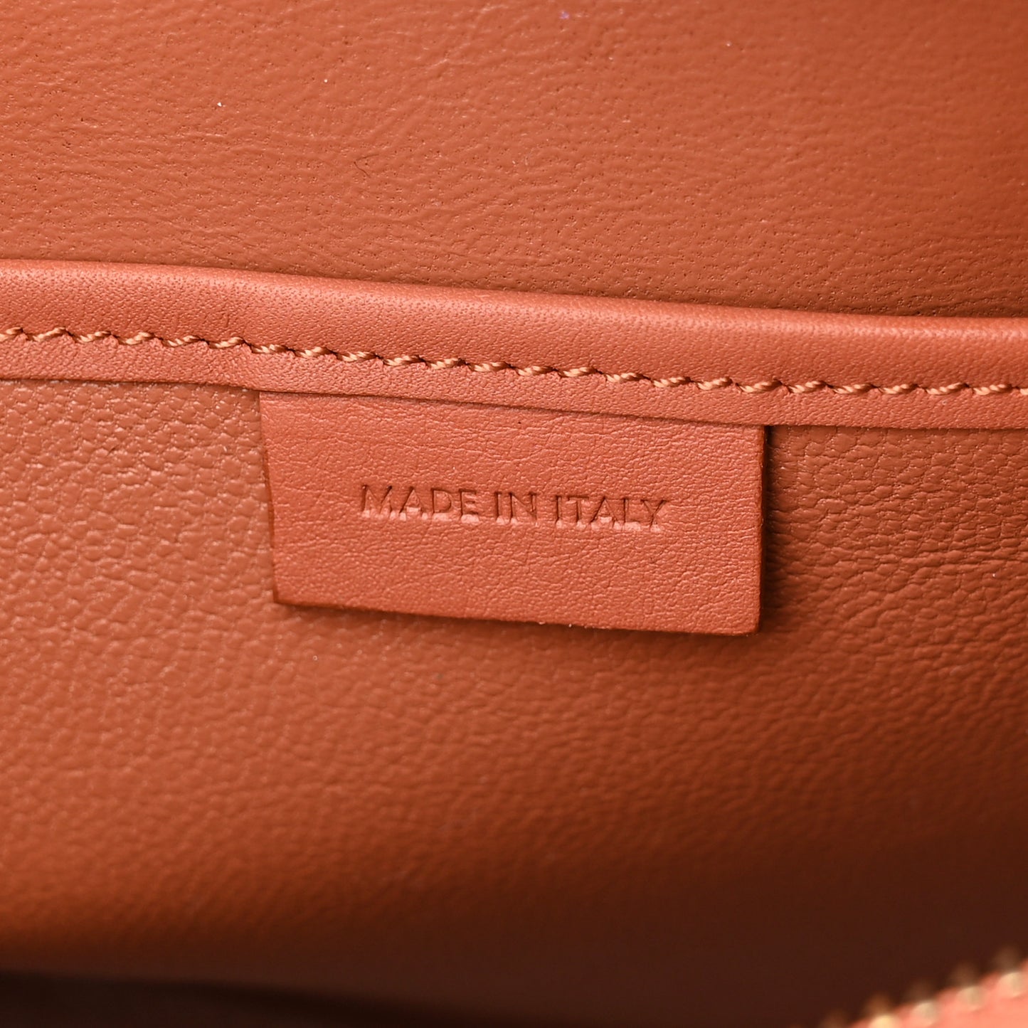 Smooth Calfskin Nano Luggage Terracotta