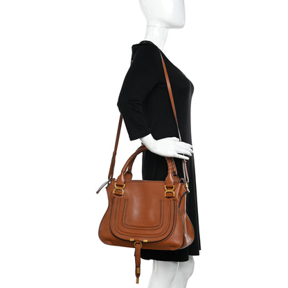 Chloe Calfskin Medium Marcie Satchel Tan 2 of 12