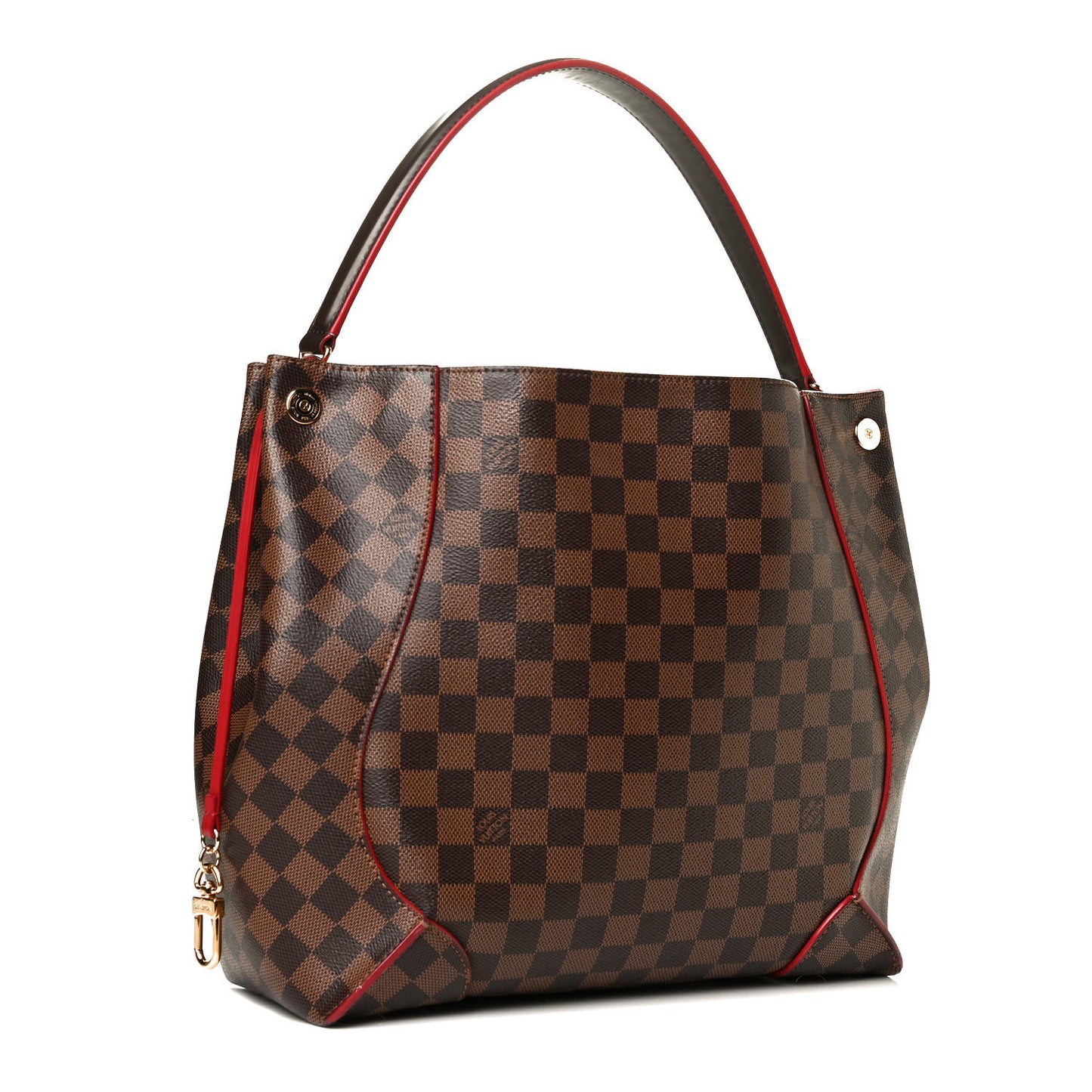 Damier Ebene Caissa Hobo Cherry