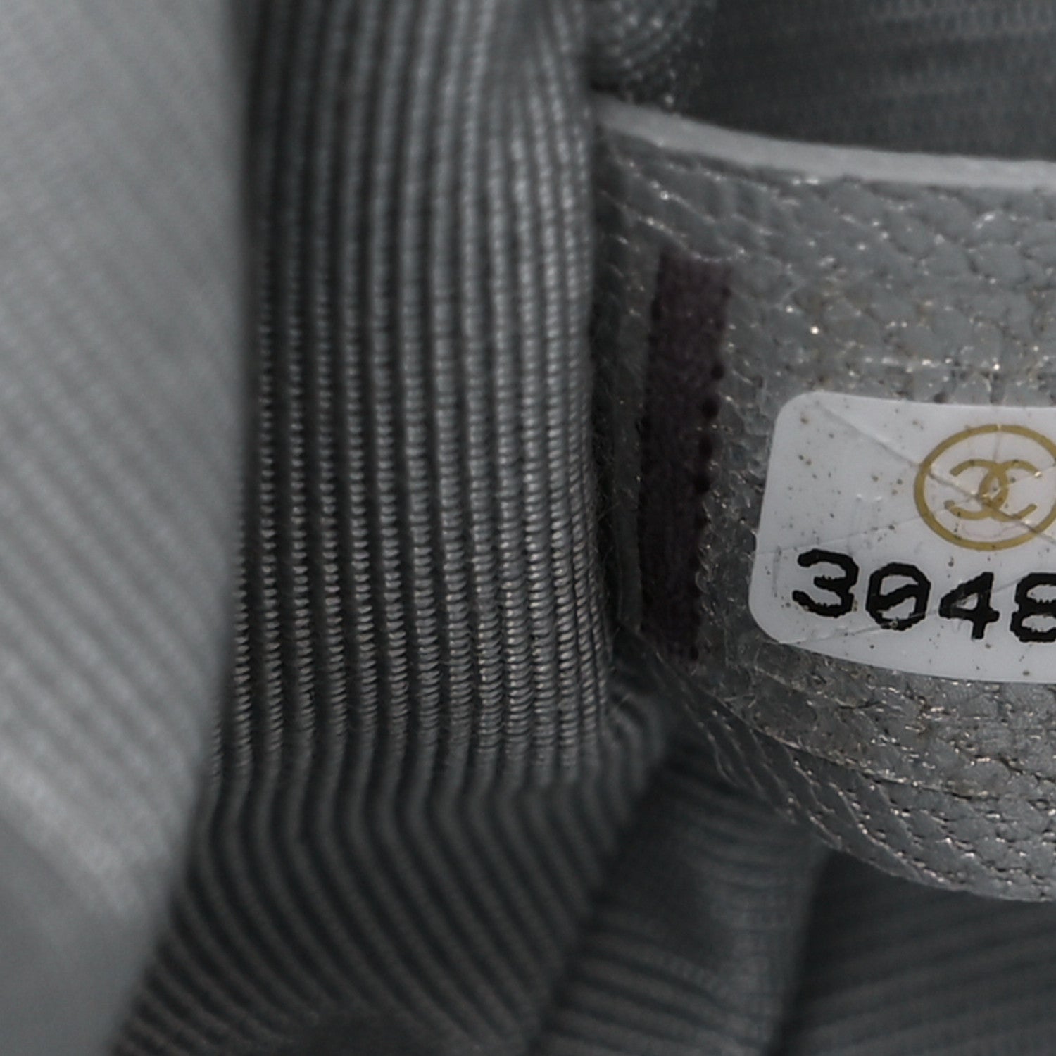 Chanel Metallic Goatskin Quilted Medium Chanel 19 Flap Silver 7 of 10